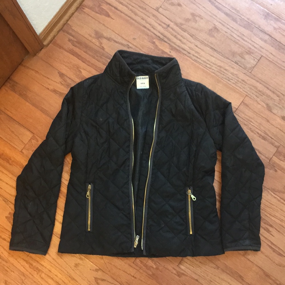 Black Old Navy Bomber Jacket